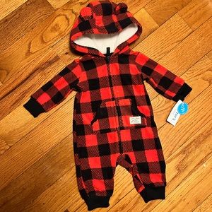 Carter’s Buffalo Print Lightweight Snowsuit